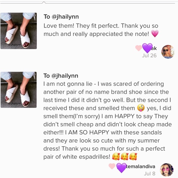 4xs HP 🎉HP WHITE ESPADRILLE SANDAL - Picture 5 of 8